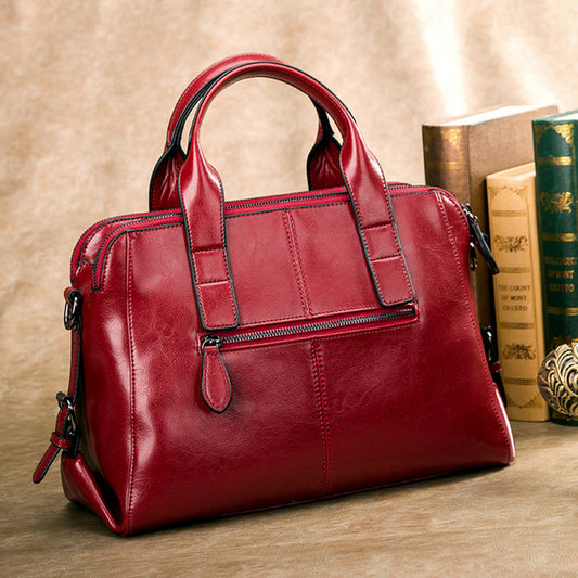 Simple Leather Crossbody Bag for Women